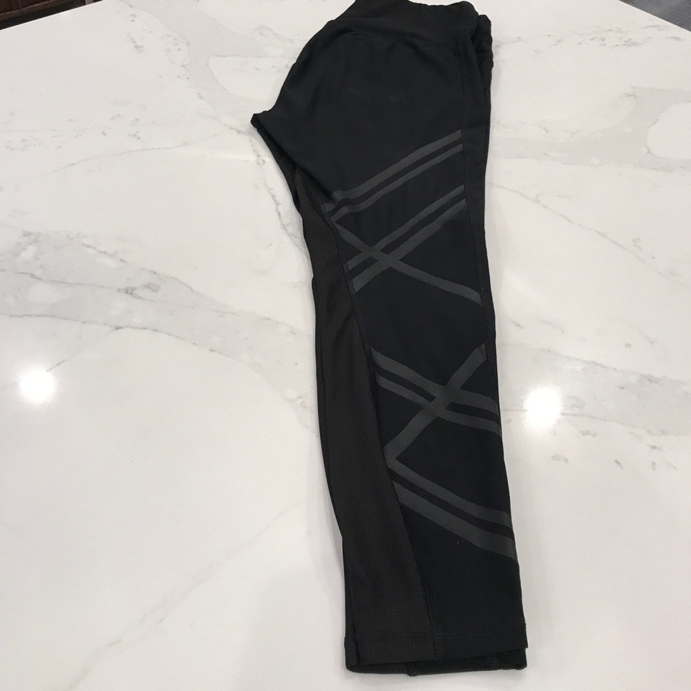 RBX BLACK MESH HIGH WAISTED WORKOUT LEGGINGS - Picture 2 of 11